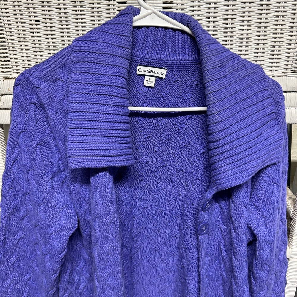 Croft & Barrow Women's Purple Sweater